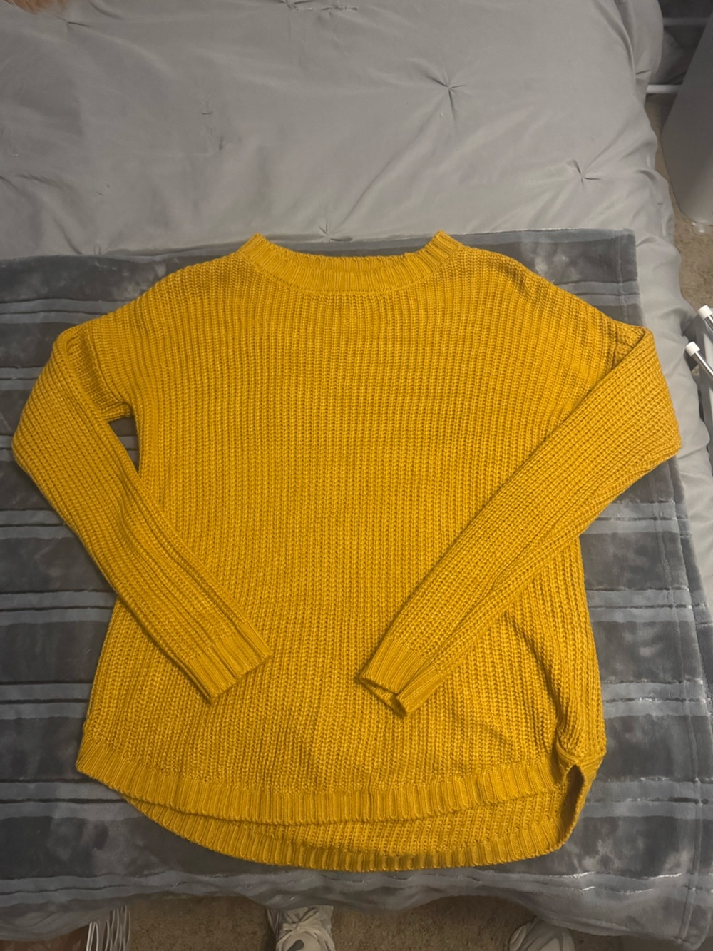 SO Women's Crewneck Sweater in Mustard Yellow
